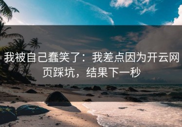 我被自己蠢笑了：我差点因为开云网页踩坑，结果下一秒