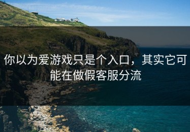 你以为爱游戏只是个入口，其实它可能在做假客服分流
