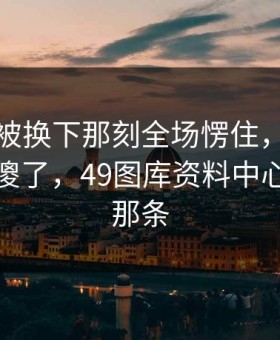 齐达内被换下那刻全场愣住，理由更人都看傻了，49图库资料中心资料里那条